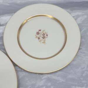 Lenox Nydia P-419-W set of 4 dessert plates Retired